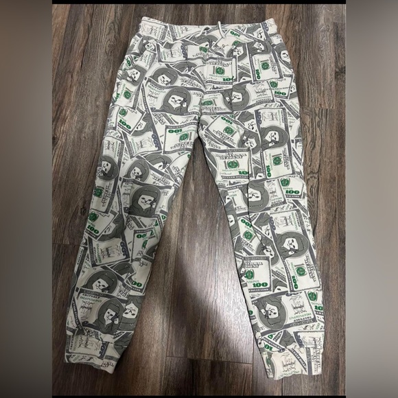 RIP n DIP money bag green sweatpants (used but not abused) - Picture 2 of 8